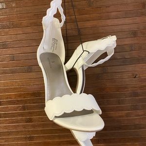 Worthington Strappy White Heels